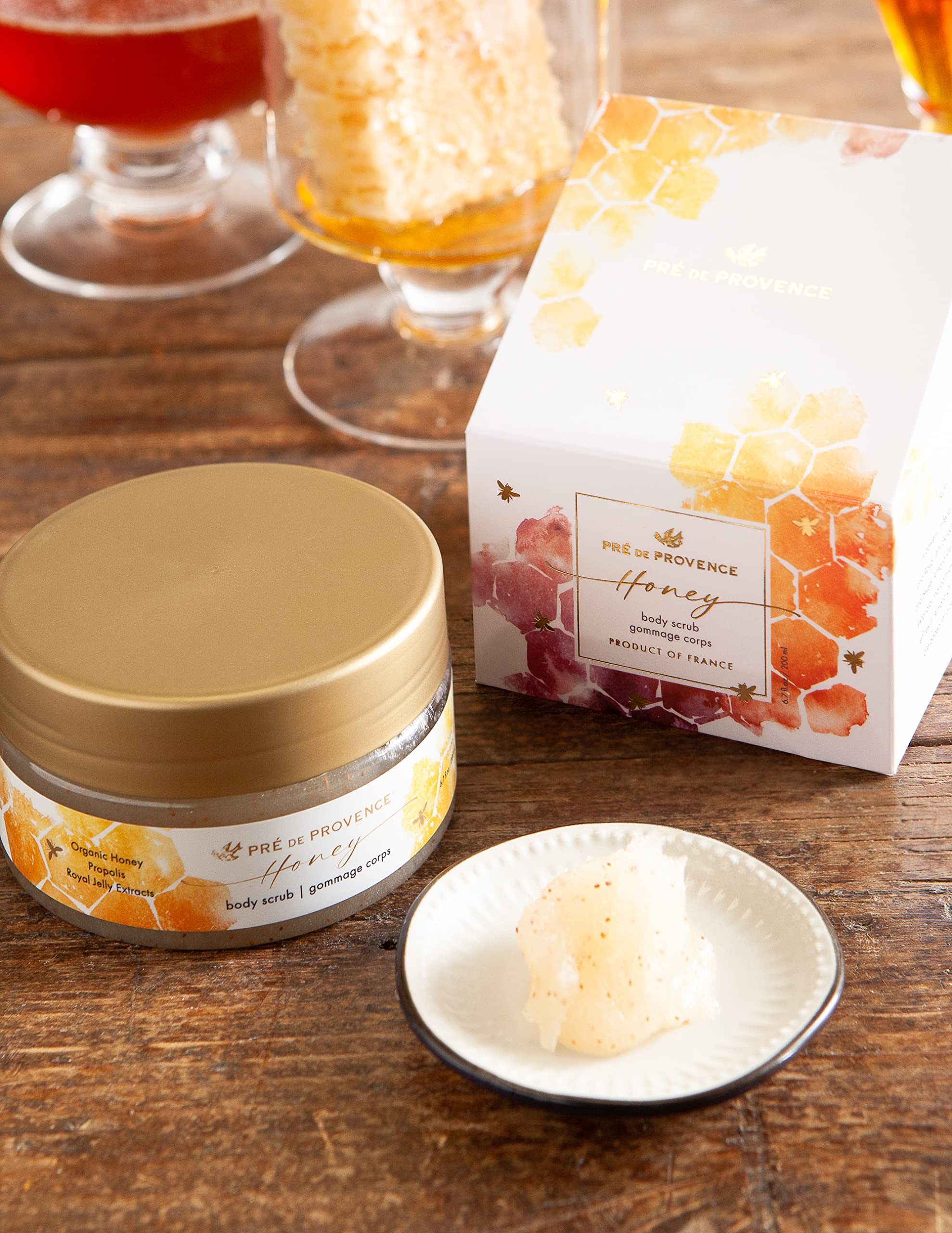 Pre de Provence Honey Collection Deeply Nourishing Body Scrub, 6.7 Fl Oz